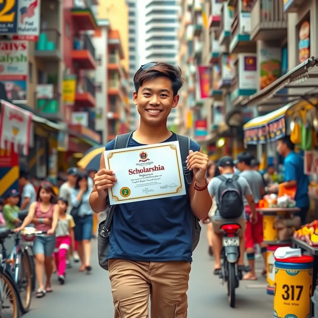 Receiving scholarships at Malaysian universities